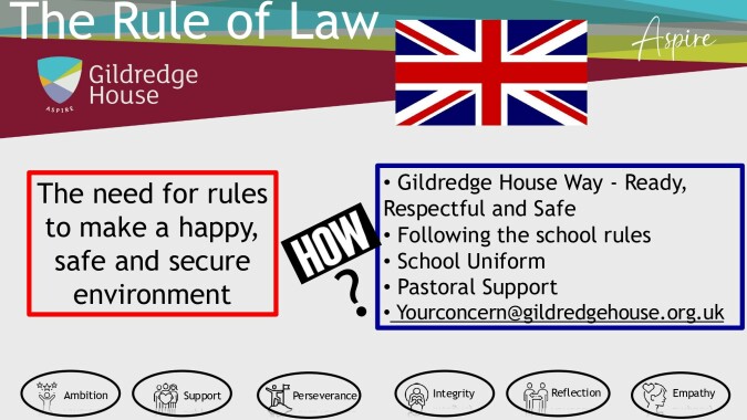 Gildredge House ASPIRE VALUES BRITISH VALUES page 0004